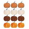 Artificial Velvet Pumpkin Decoration Foam Faux Flocked Pumpkin for Fall Harvest Party Thanksgiving Halloween Home Table Centerpiece