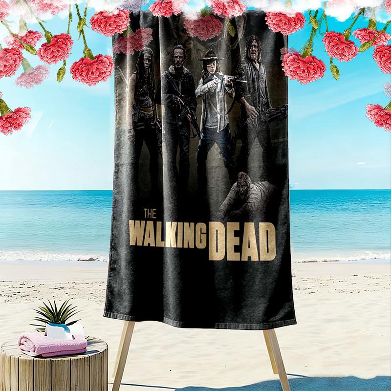 Apocalyptic Warrior Uprising beach towel Outdoor camping soft quick-drying swim towel seaside swim beach printing Fashion Comfort