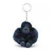 Kipling Sven Monkey Blue Blue Kipling Monkey Clip Medium Hanger Keychain, 2, Medium, Women's Monkey/Key