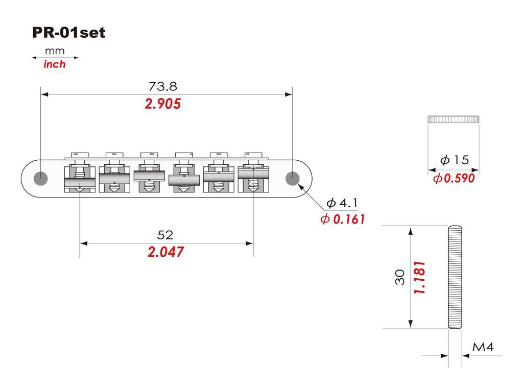 Титановые детали KTS с цинковой основой PR-01set PR-01 Die-Cast (никель)