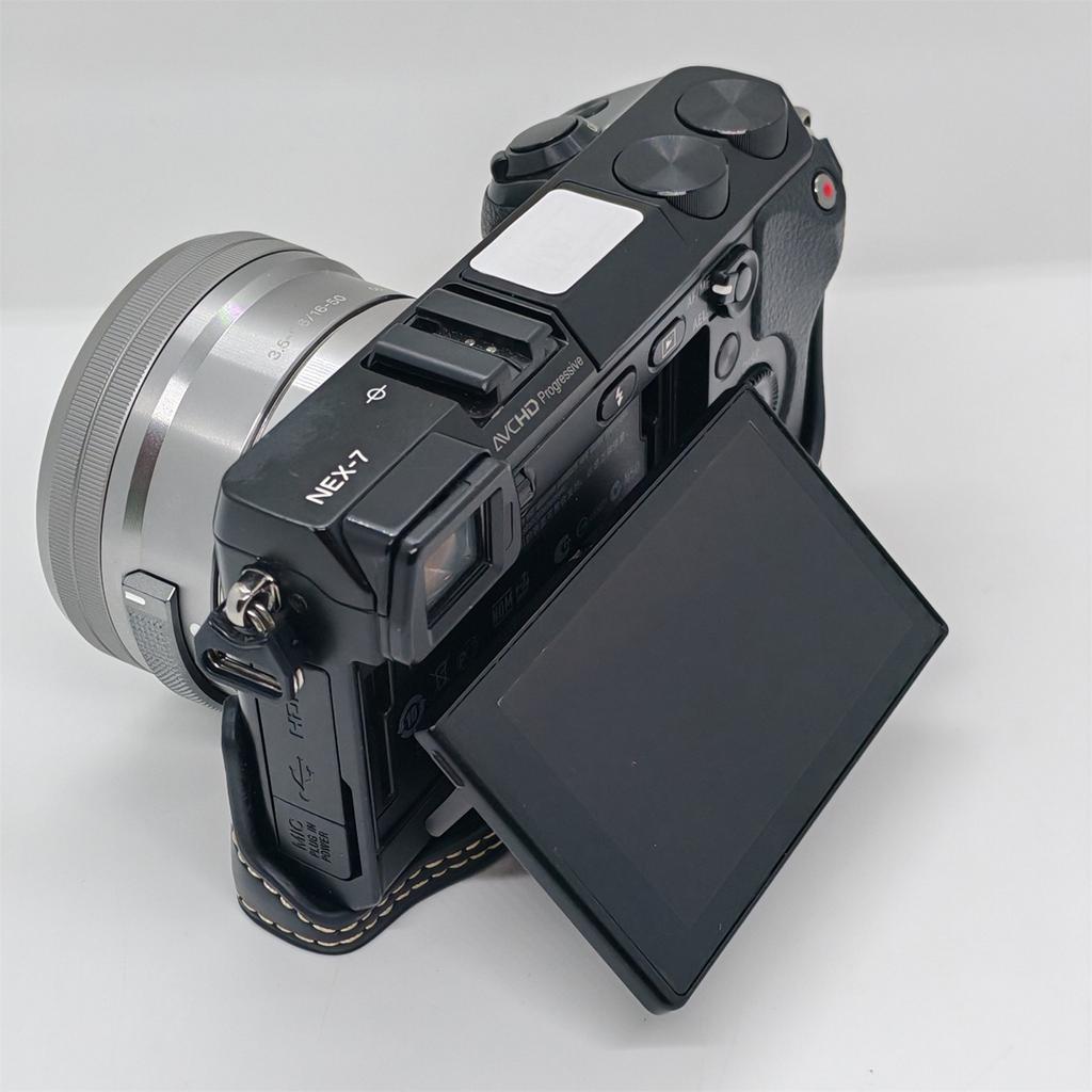 Для Sony NEX-7/NEX-6 Полукорпусный чехол для камеры с доступом к батарее Нижний чехол из ПУ кожи
