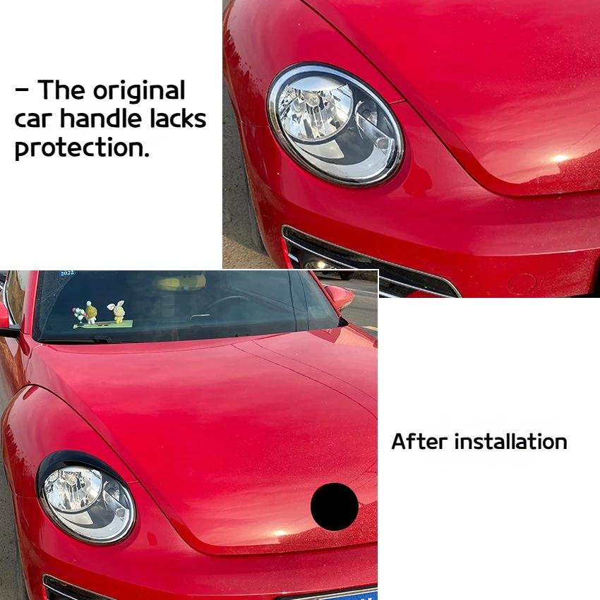 Применимо к Volkswagen Beetle 2012-2018 Автомобильные брови для фар из углеродного волокна Внешние аксессуары для наклеек на автомобиль