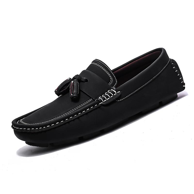 Fashion Man's Luxury Brand Loafers Sneakers 46 Comfortable High Quality Men Casual Shoes Fashion Genuine Leather Suede Moccasins Flat Dr