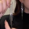 1 пара модные простые серьги-подвески на длинной цепочке для женщин и девушек, трендовые, с темпераментом, аксессуары для украшений, подарки