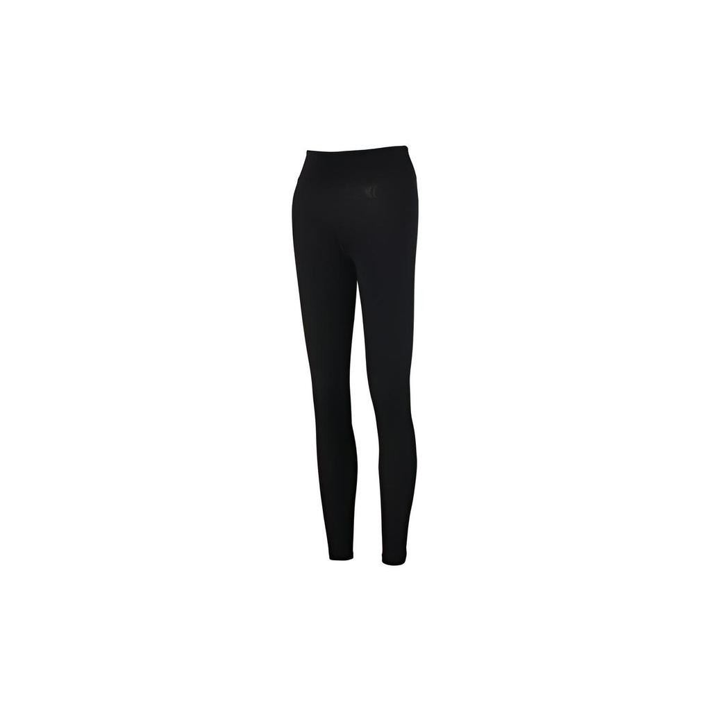 Li Ning Badminton Series Basic Tight Теплые спортивные штаны женские низы черные AULR104-1