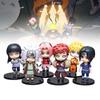 6pcs Character Naruto Pvc Toy Model Desktop Decoration Child Christmas Gift