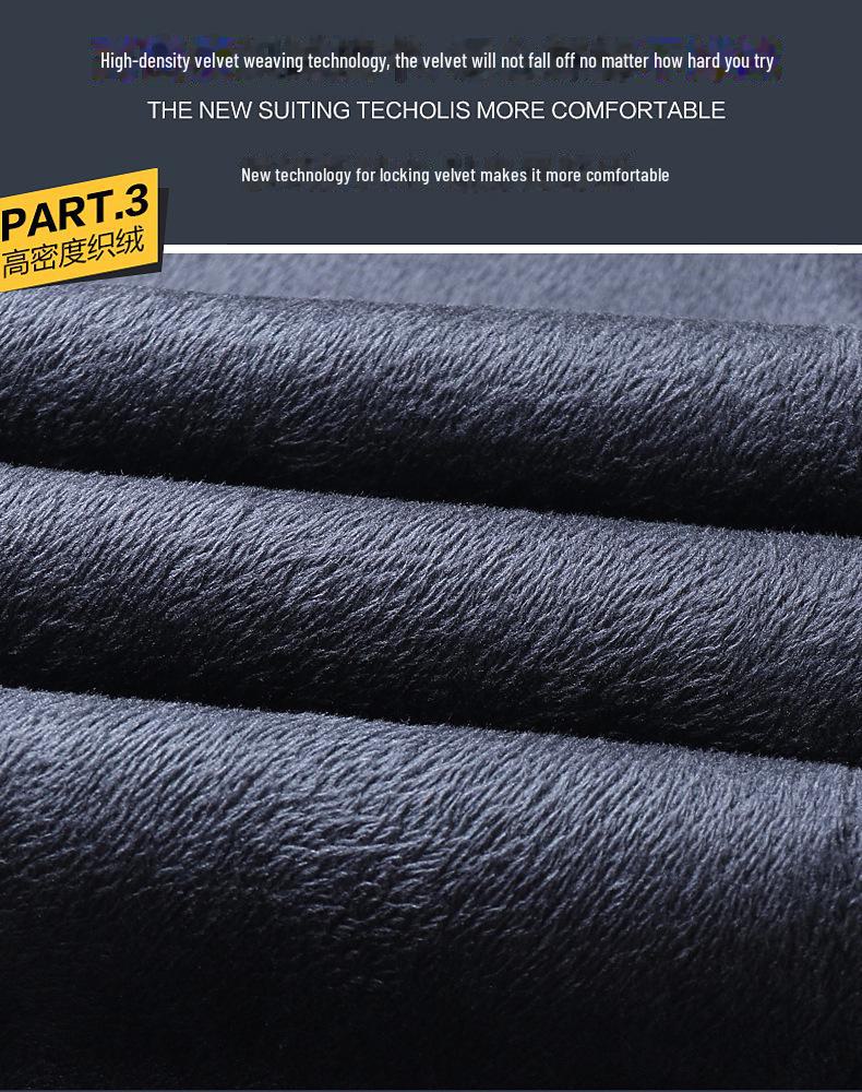 Мужские зимние джинсы из плотного бархата — свободный крой, высокая талия, идеально подходят для людей среднего возраста, теплые для осени и зимы