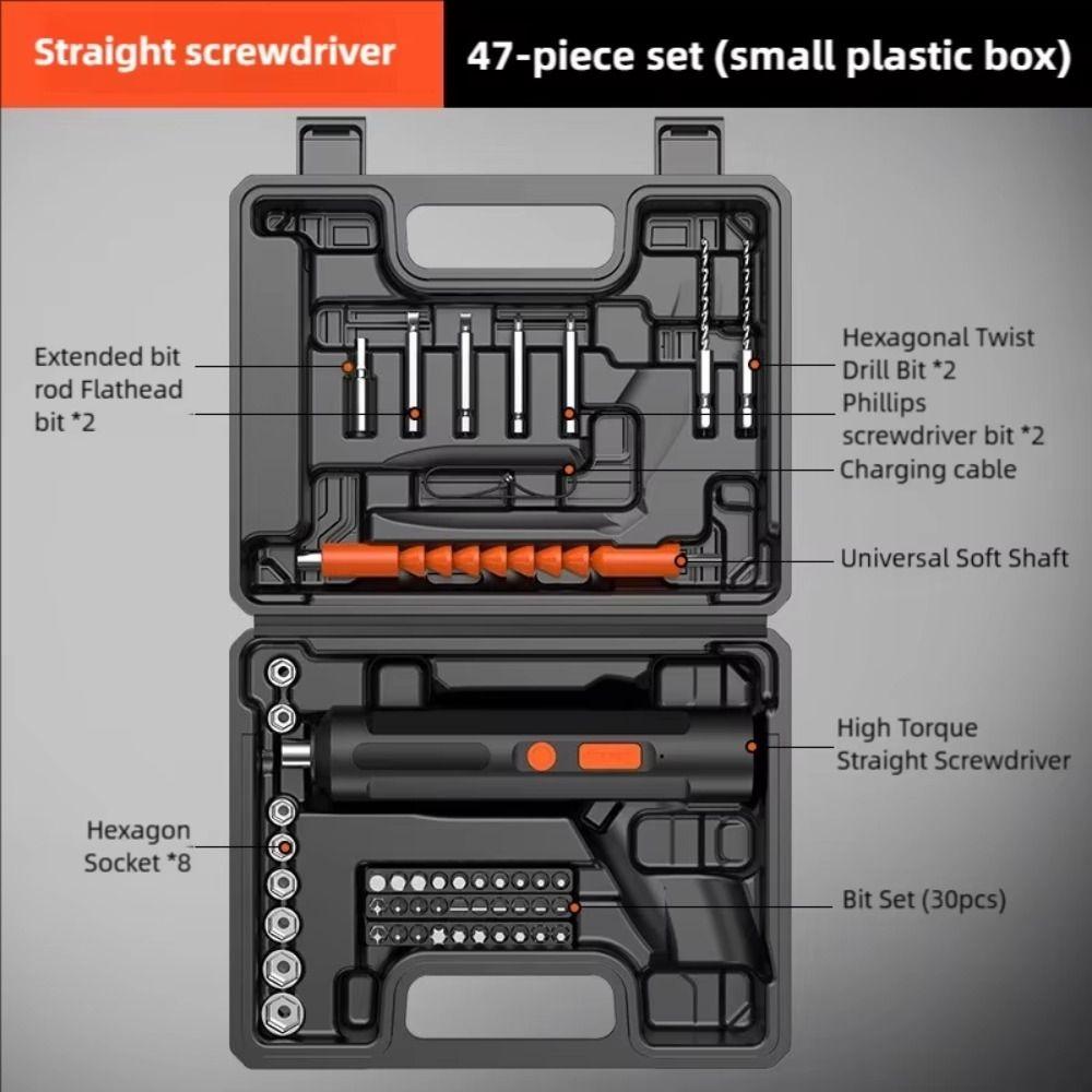 USB Rechargeable Electric Screwdriver Kit Electric Repairing Tool Set for PC,Phone,Laptop