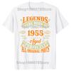 Винтажная футболка 1955 года 69 лет, мужская хлопковая футболка, футболка, новинка, забавные уличные хлопковые мужские футболки, дизайн