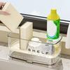 Прозрачная подставка для тряпок для кухонной раковины со сливным поддоном, подставка для слива губок, кухонные принадлежности