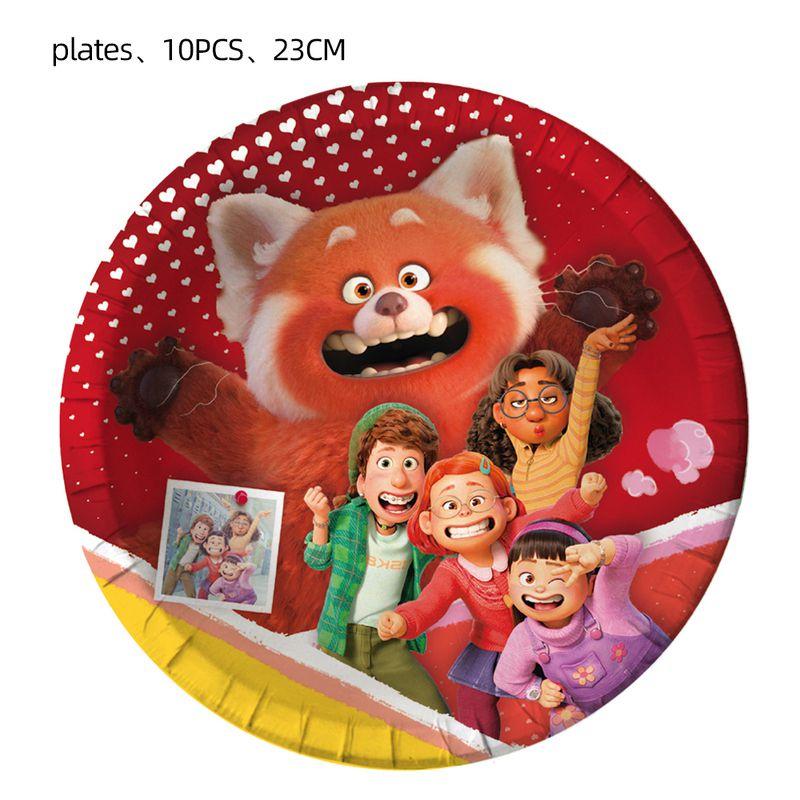 Красный День Рождения Вечеринка Мультяшные Украшения Баннеры Топпер для Торта Набор Шаров