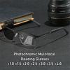 Multifocal Progressive Reading Photochromic Glasses Computer Anti Blue Light Eyeglasses With Metal Frame Presbyopic Eyewears