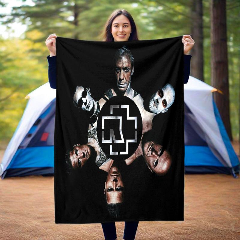 Till Lindemann, lead singer of the German heavy metal rock band Rammstein, blanket for warmth, home decoration for siesta, flannel blanket Y10