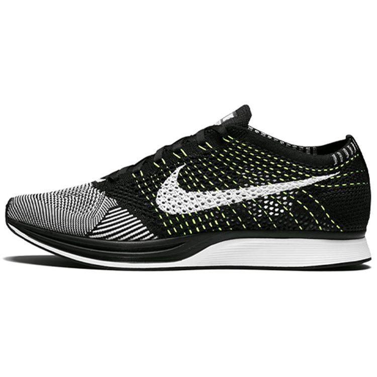 Nike Flyknit Racer Черный Белый Вольт 526628-011