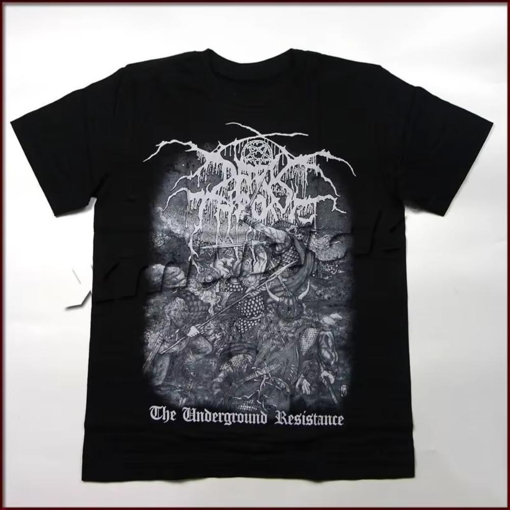 DARKTHRONE Андеграундный норвежский блэк-метал Тайская группа Дышащие мужские и женские футболки с коротким рукавом из чистого хлопка