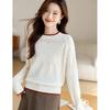 Women's Short Pure Wool Hollow Knit Sweater
