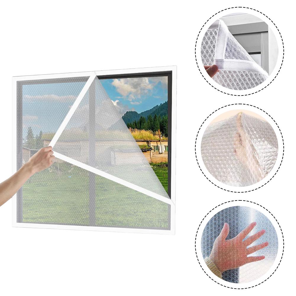 Heat Loss Prevention 120*150cm Bubble Wrap Film 4mm Thick PVC Comfortable Indoor Environment Dust Prevention Indoor Use