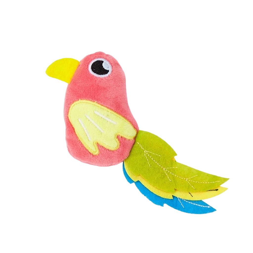 Bird Toys 2 Pack, Plush Simulation Bird Design -Filled Toys for Kicking, Biting, Self-Play & Interactive Fun