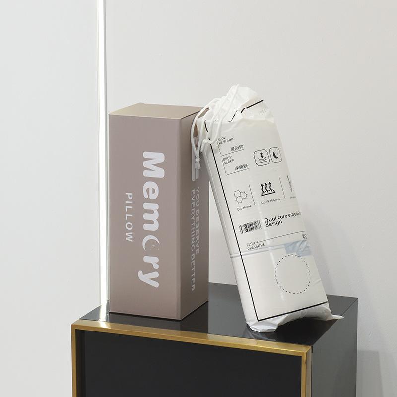 Подушка-основа, новая двухкомпонентная подушка для глубокого сна с эффектом памяти, подушка для сна на боку для мужчин и женщин, защита шейного позвонка, цельная