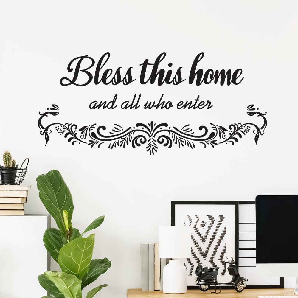 WZ9055 Черный английский слоган спальня гостиная кабинет украшения декоративные настенные наклейки самоклеящиеся