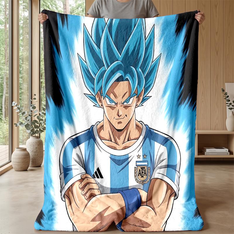 Argentina national football team Theme blanket Soft Flannel Blanket Plush Throw Blanket Cozy Sofa Bed Blanket for Home Decor