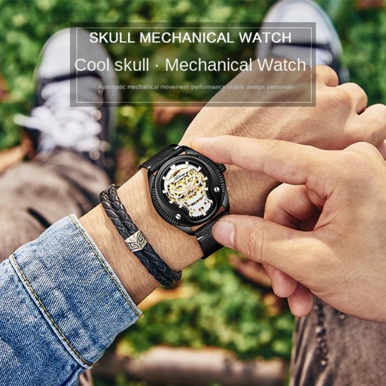 AILANG Skeleton Watch Мужские полностью автоматические механические мужские часы Индивидуальные модные часы