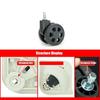 Quiet 360 Degree Swivel Smooth Wear-resistant Luggage Wheels Sturdy Removable Furniture Casters Furniture Accessories