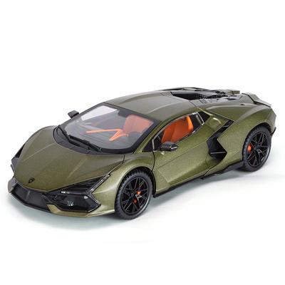 1/24 Lamborghini Revuelto Alloy Sports Car Model Diecast Metal Toy Racing Super Car Vehicles Model Sound and Light Simulation Children's Gift