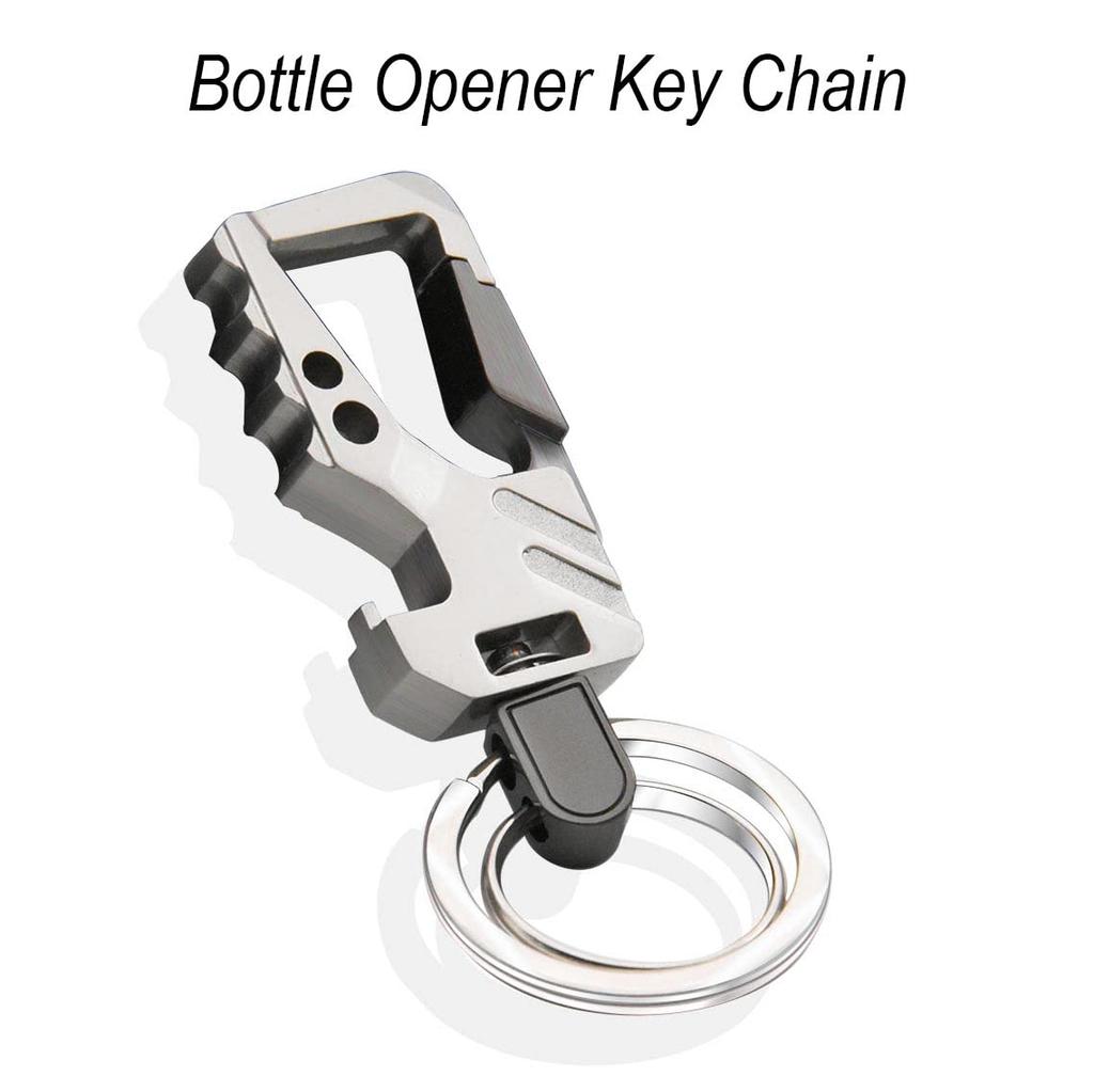 Liangery Car Key Carabiner Metal Fits EDC Key Bike Key Durable Stainless Steel Ring for House Easy To Made of Highly Durable Keychain, Ring, Clip,