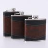 6oz 7oz 8oz Hip Flask Leather Covered Wine Pot Fashion Drinking Water Bottle  Outdoor