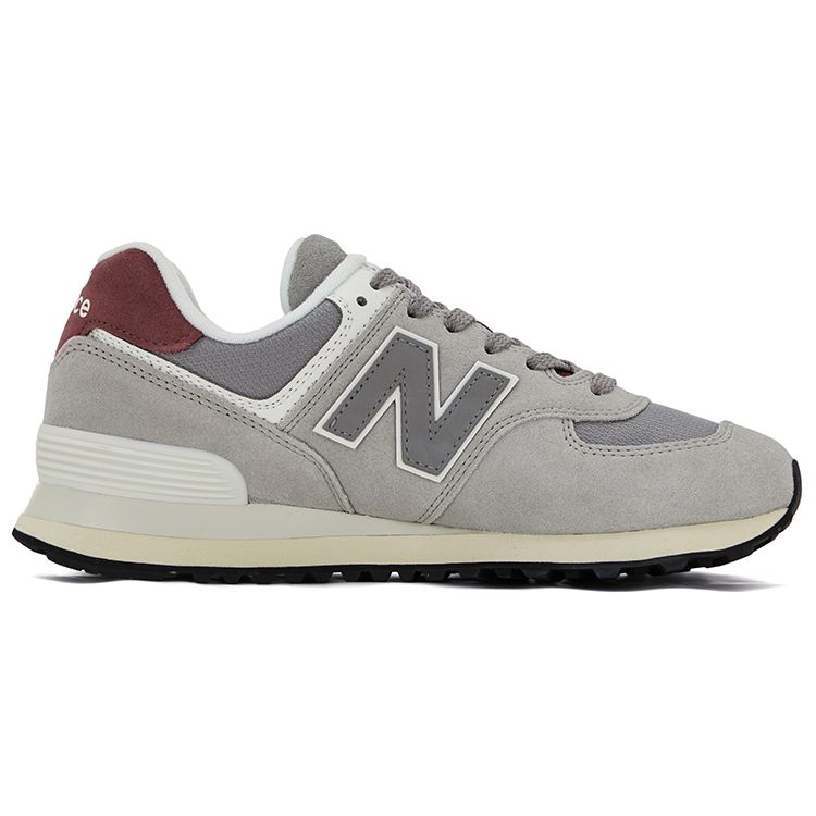 New Balance 574 Arctic Grey Maroon Unisex Sneakers U574KBR