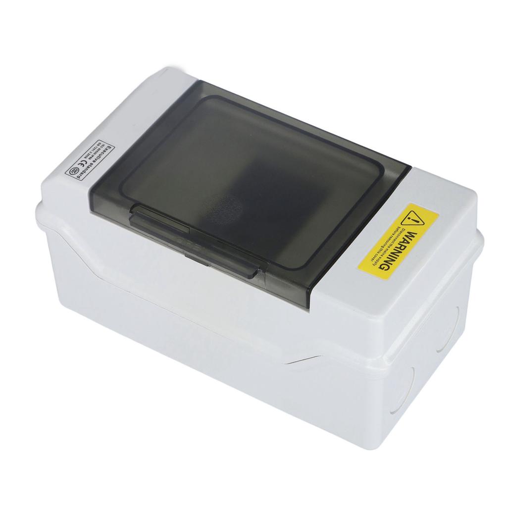 Распределительная коробка Водонепроницаемый 4-ходовой пластиковый распределительный корпус Прозрачная крышка Крепление на DIN-рейку