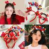 Cartoon Dragon Doll Headband Red Hairband New Year Headdress 2024 Happy New Year Headband  Girl