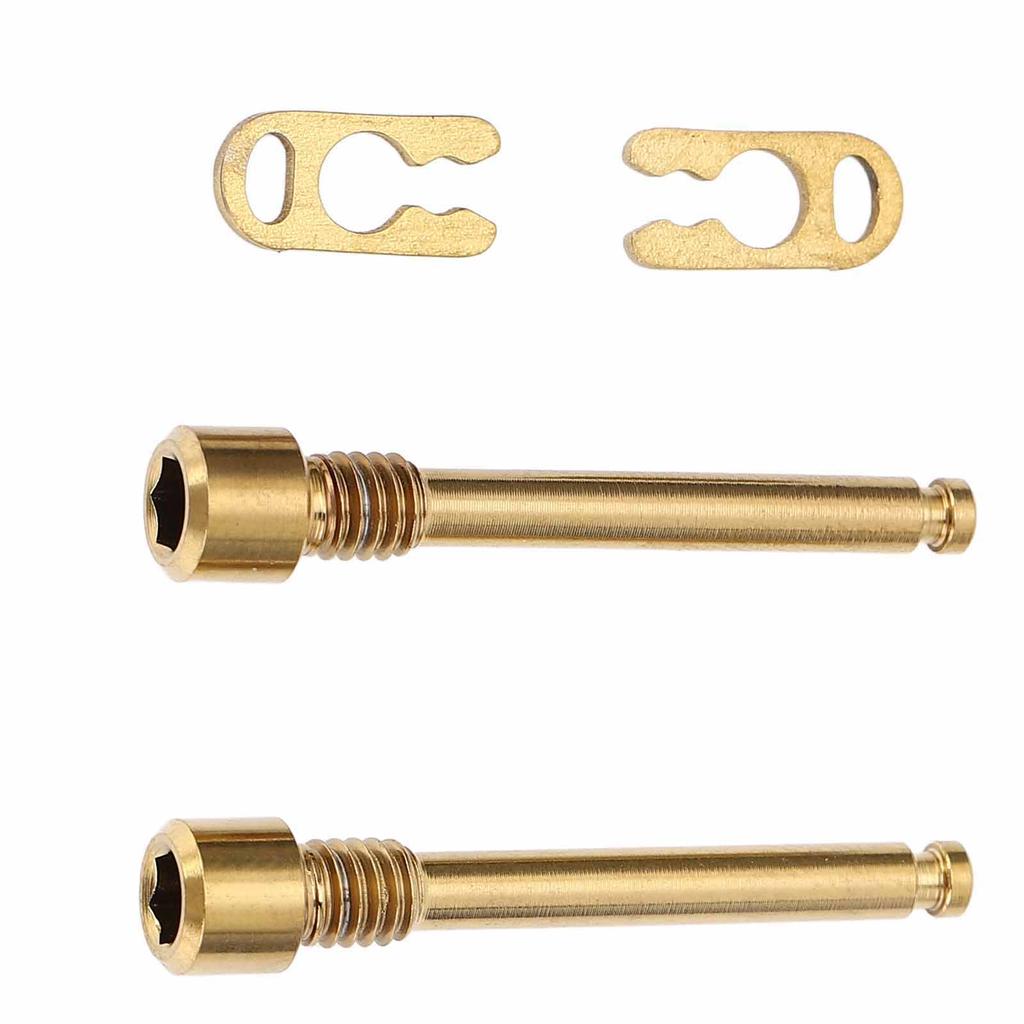 2 шт. болты для тормозных колодок дискового тормоза велосипеда, резьбовые штифты, болты для суппорта тормоза велосипеда из сплава титана со стопорными кольцами