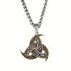 Nordic Viking Necklace Legendary Odin Horn and Dragon Pendant Amulet Necklace