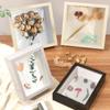 1pc Handmade Flowers Frames Picture Memory Case Artificial Board Photo Display Keepsakes Bouquet