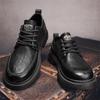 Модная осенняя мужская повседневная обувь с износостойкой подошвой, оксфордские туфли, мужская спортивная обувь, кожаные низкие туфли со шнуровкой, бесплатная доставка