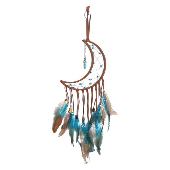 Ловец снов шнурок для подвешивания дизайн ручной работы простой традиционный луна/звезда ручной работы перо ловец снов домашний декор