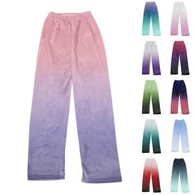 Женские зимние брюки, длинные брюки, принтованные брюки