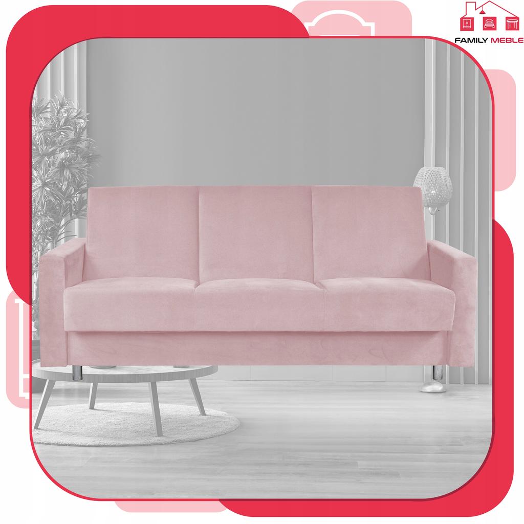 Sofa Sofa Alicja Sofa Bed Bonell Bed Family Furniture Pink