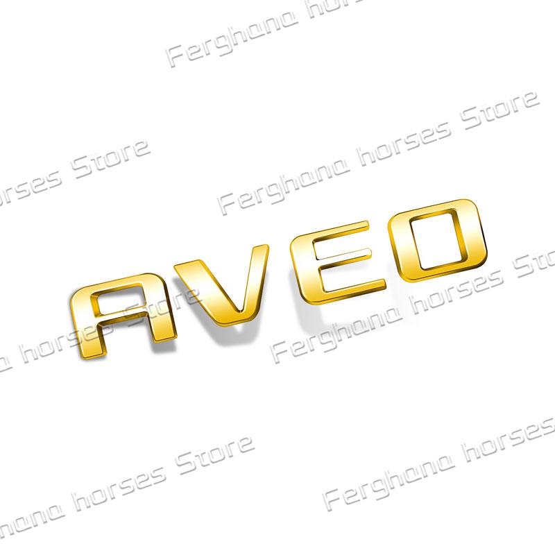 For Chevrolet Aveo Letter Logo Emblem Car Rear Trunk Body Badge Tailgate Decoration Car Styling Accessories