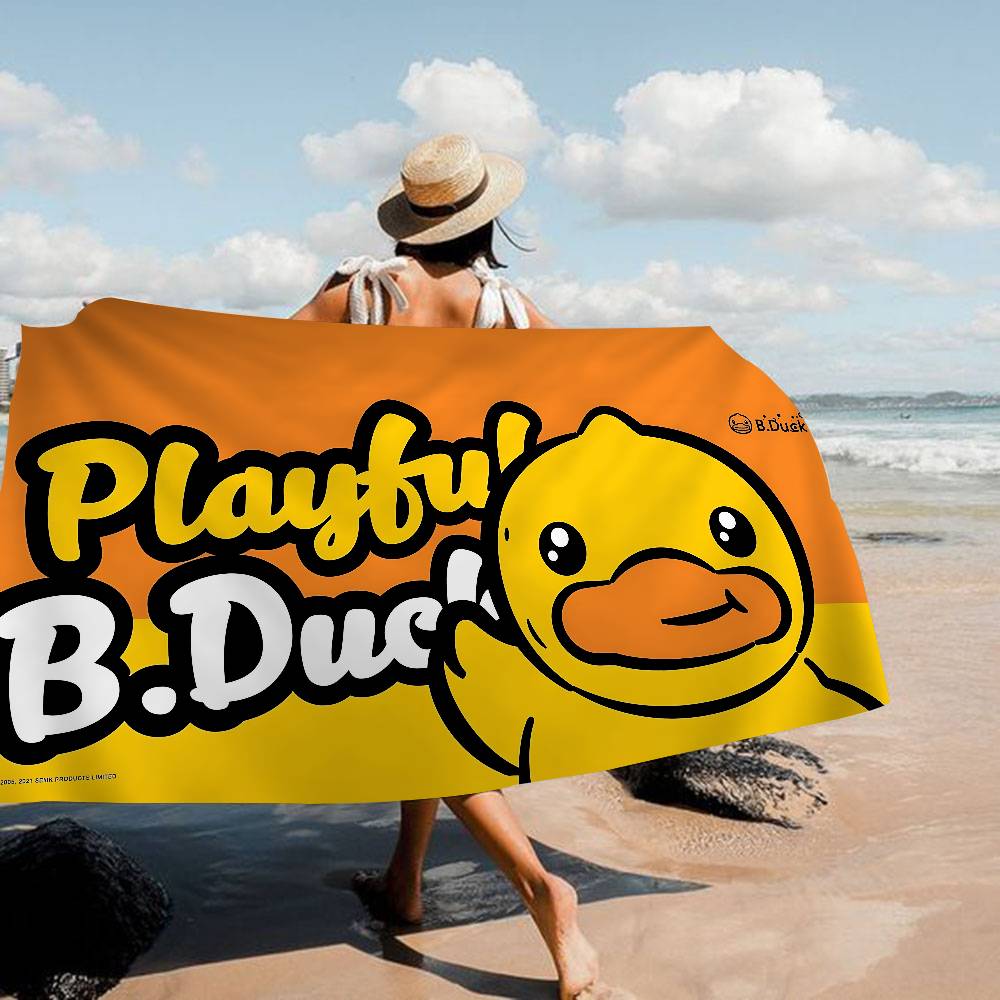 Brand B-B D-Duck Beach Towel Colorful Bath Towels for Girl Microfiber Quick Dry Sand Free Beach Yoga Spa Gym Pool