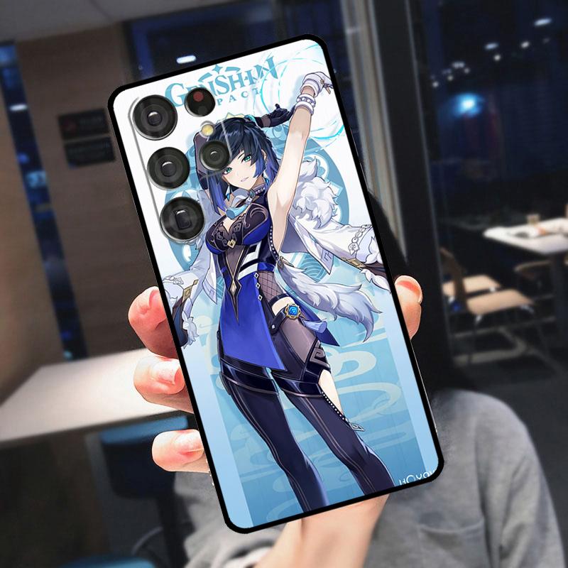 Чехол Genshin Impact с Yelan для Samsung Galaxy S24 Ultra S25 S22 S23 Plus S20 S21 FE S9 S10 S23 FE