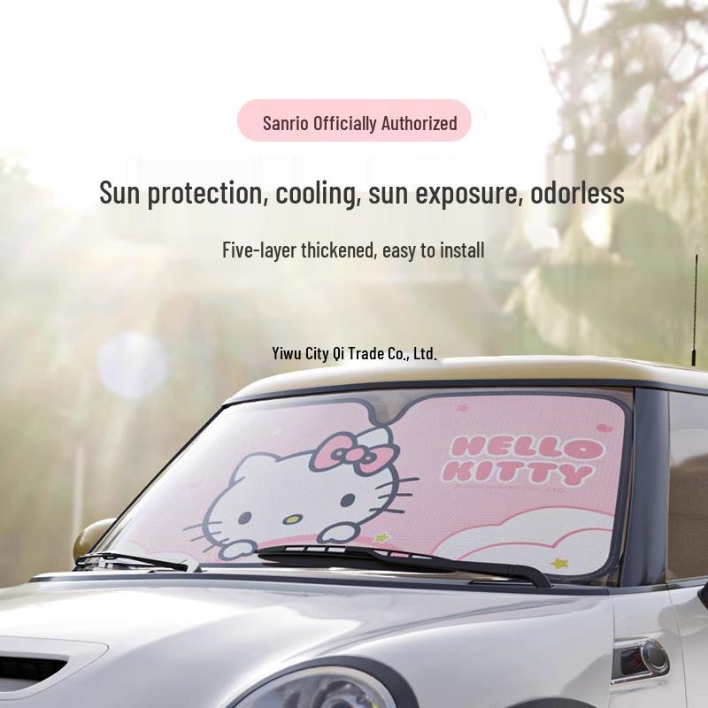 Солнцезащитный козырек на лобовое стекло автомобиля Sanrio - Теплоизоляция и защита от солнца