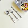 Miffy Stainless Steel Spoon Fork Chopsticks Set of 2, 2 Spoons + 2 Forks + 2 Chopsticks
