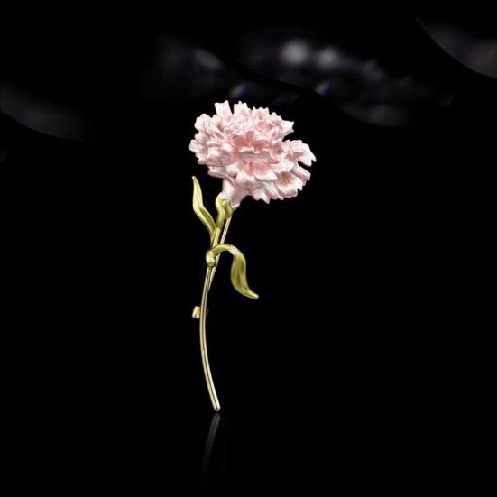 Модная женская брошь-гвоздика, простая элегантная эмалированная заводская тонкая работа, блестящая брошь-корсаж, аксессуары для костюма