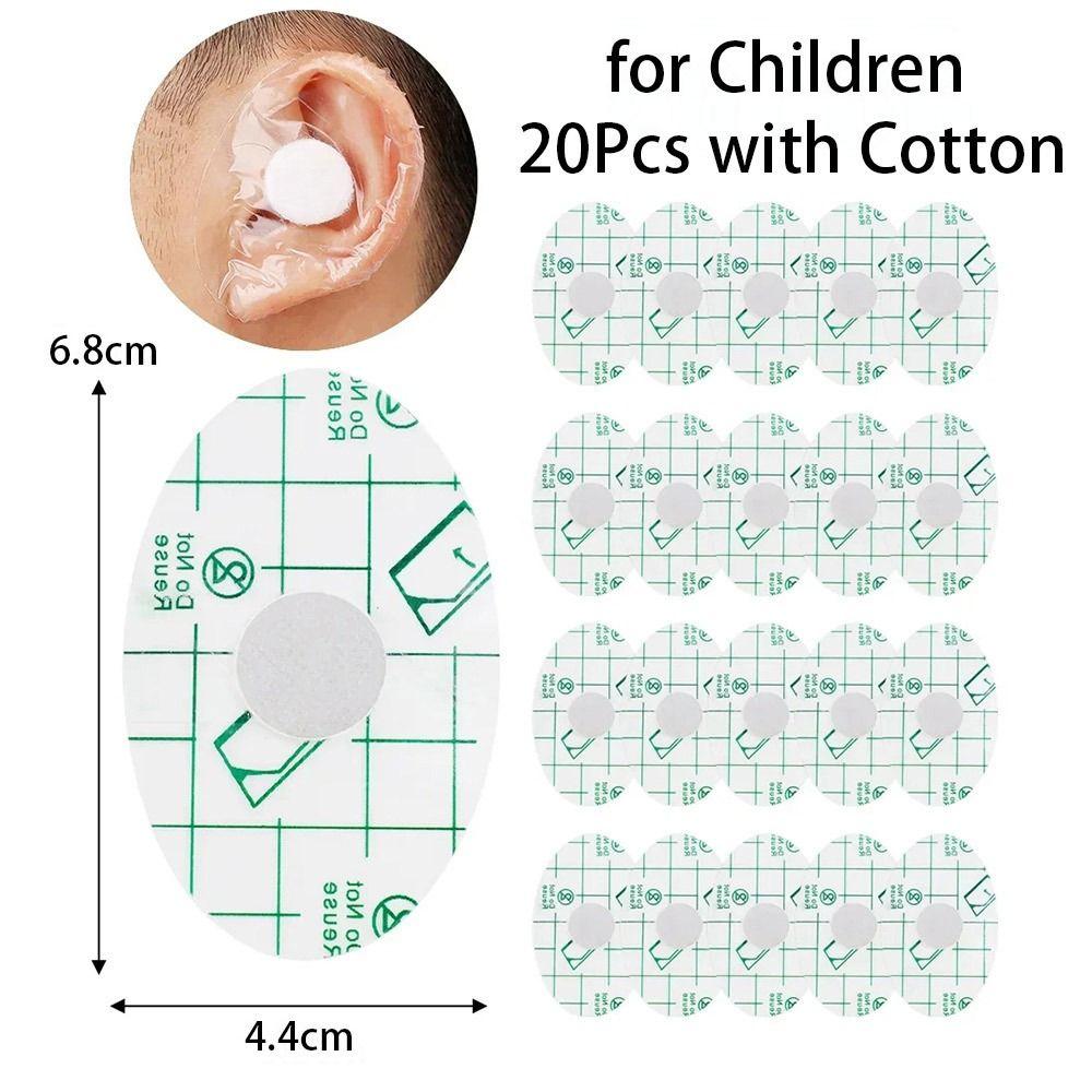 20 шт. водонепроницаемые амбушюры для душа ребенка одноразовые наклейки для ушей для детей и взрослых