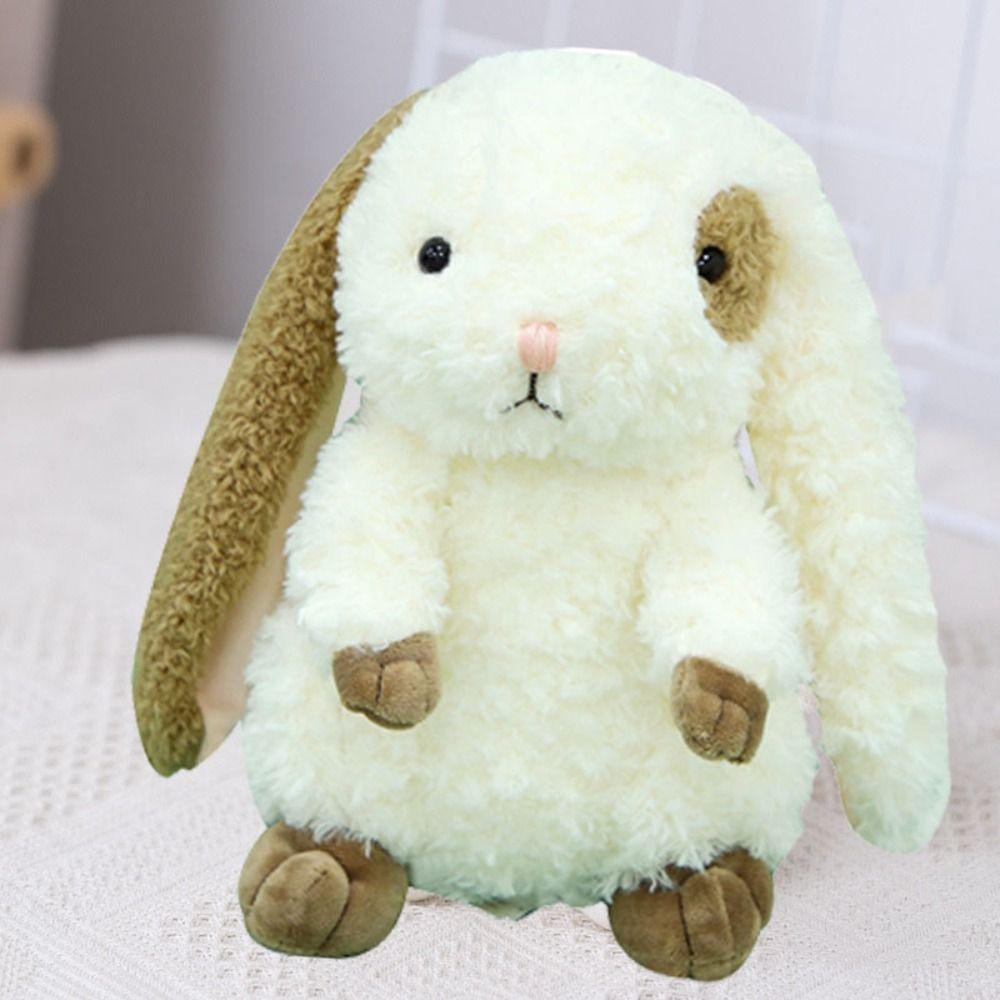 PP Cotton Long Ears Rabbit Stuffed Toy Fluffy Sitting Bunny Plush Doll Rabbit Plush Toy  Home Decor