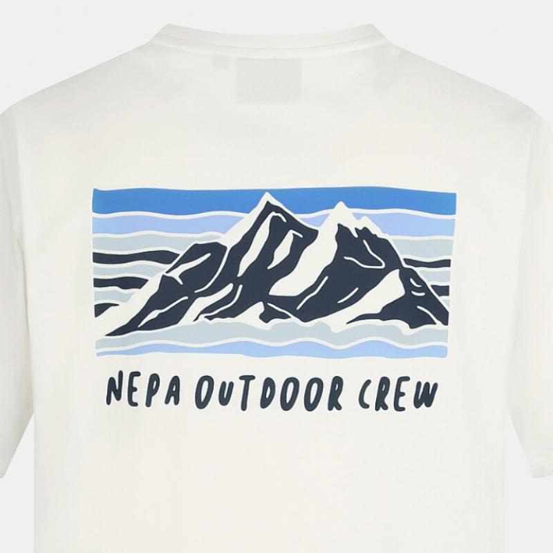 [Nepa] Nepa Common Camp Graphic Round ShorT Sleeve T shirT  Loose fiT  7jd5366