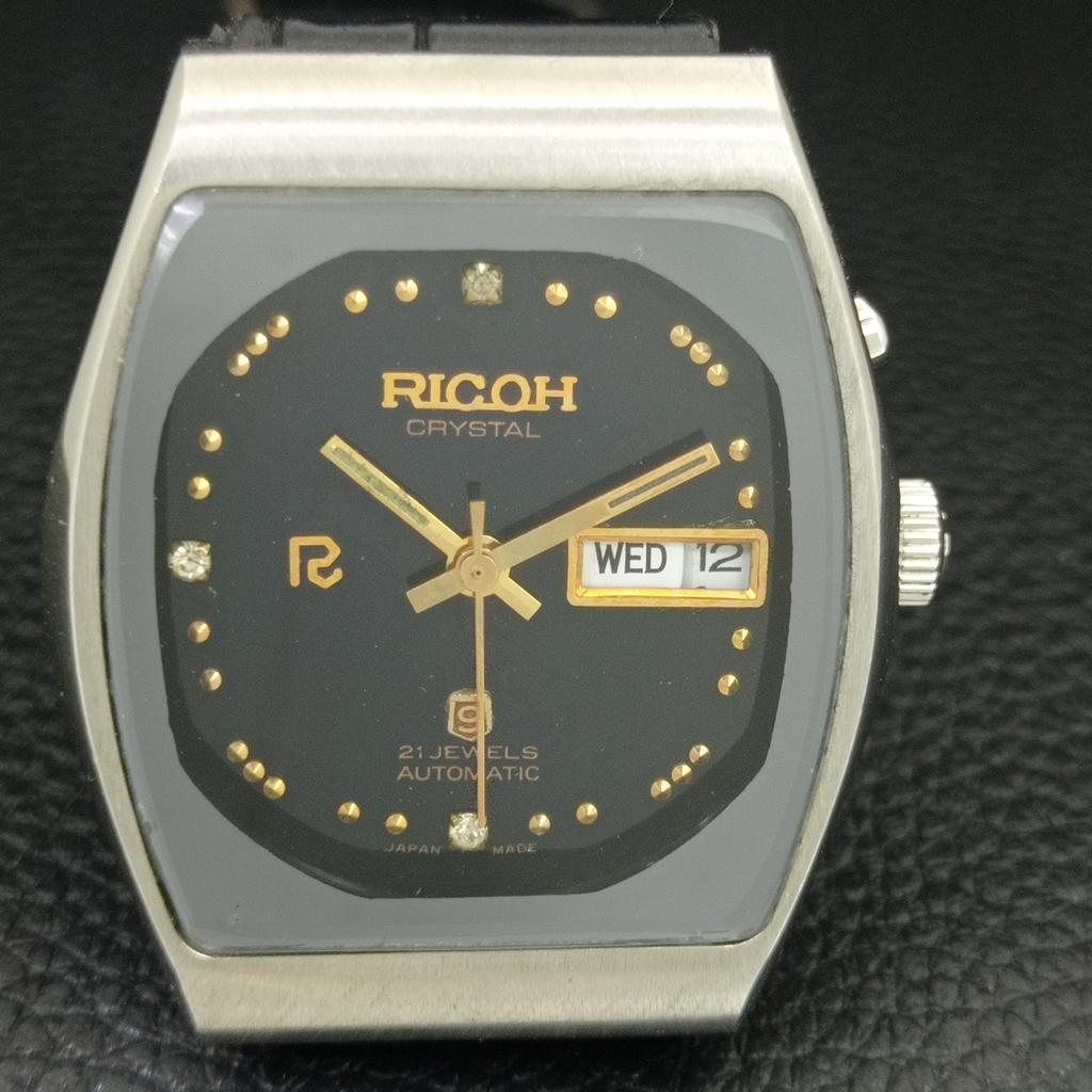 ВИНТАЖНЫЕ ЯПОНСКИЕ МУЖСКИЕ ЧАСЫ RICOH R31 АВТОМАТИЧЕСКИЕ ОРИГИНАЛЬНЫЙ ЦИФЕРБЛАТ a707989-1